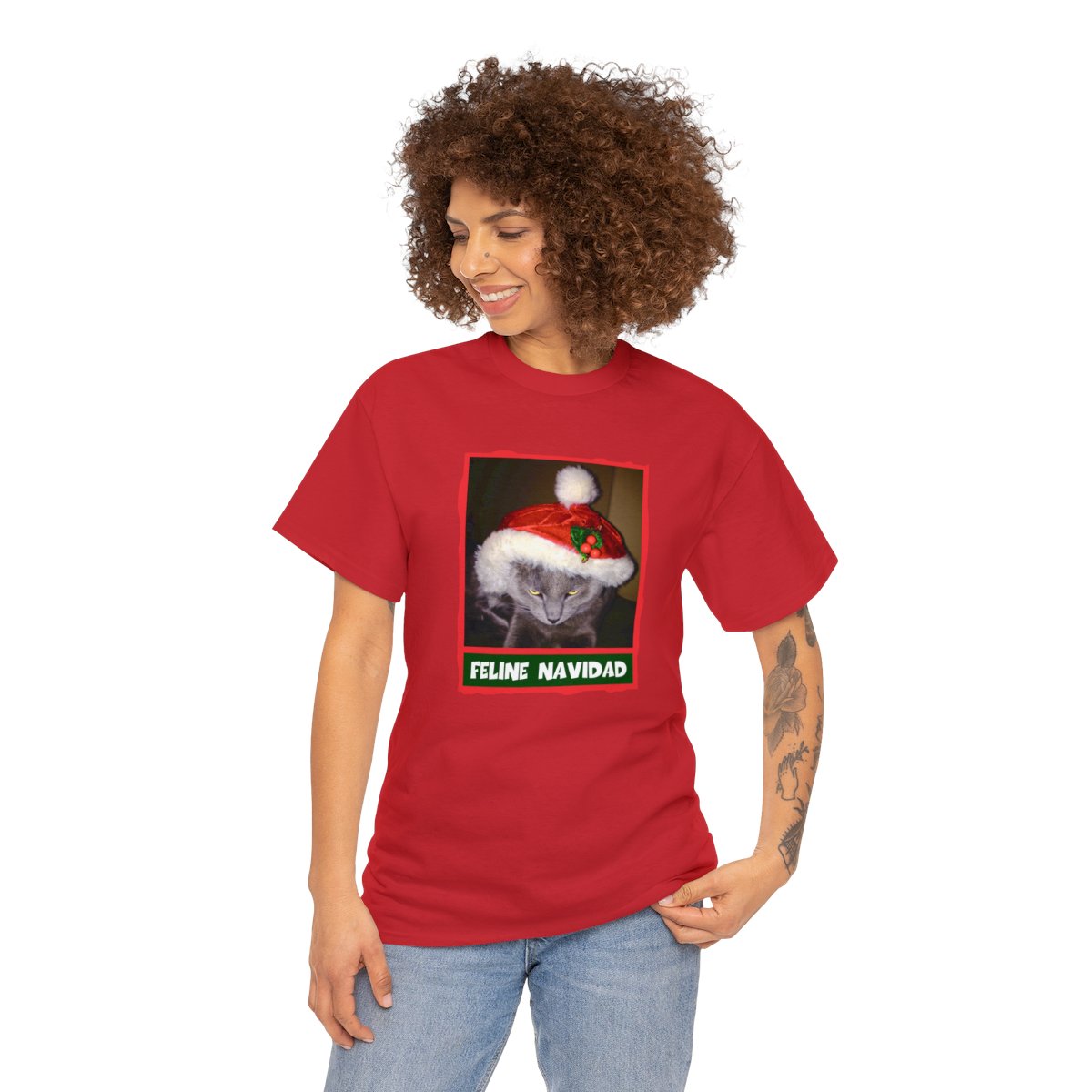 Feline Navidad Grinch Unisex Tee - Image 3