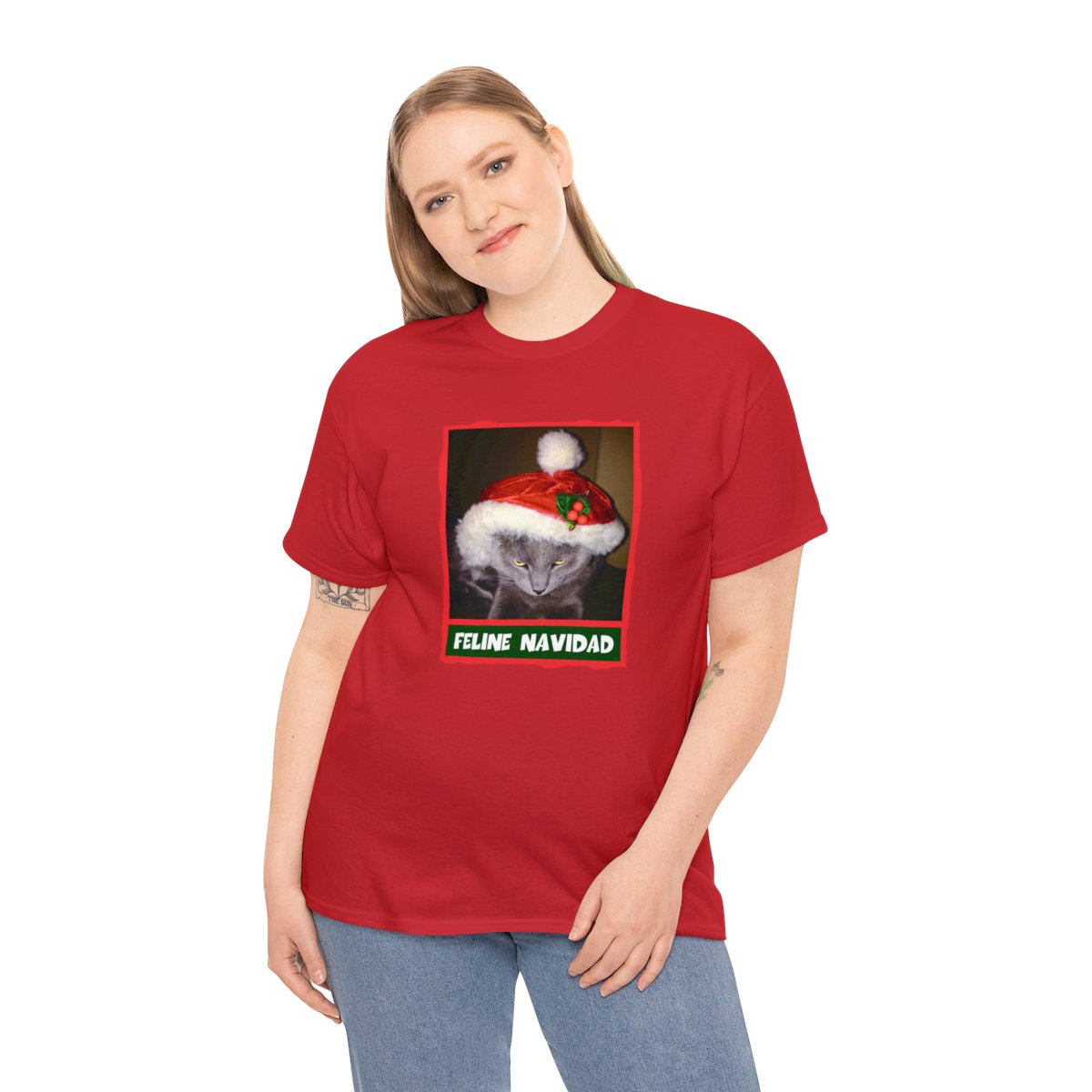 Feline Navidad Grinch Unisex Tee - Image 4