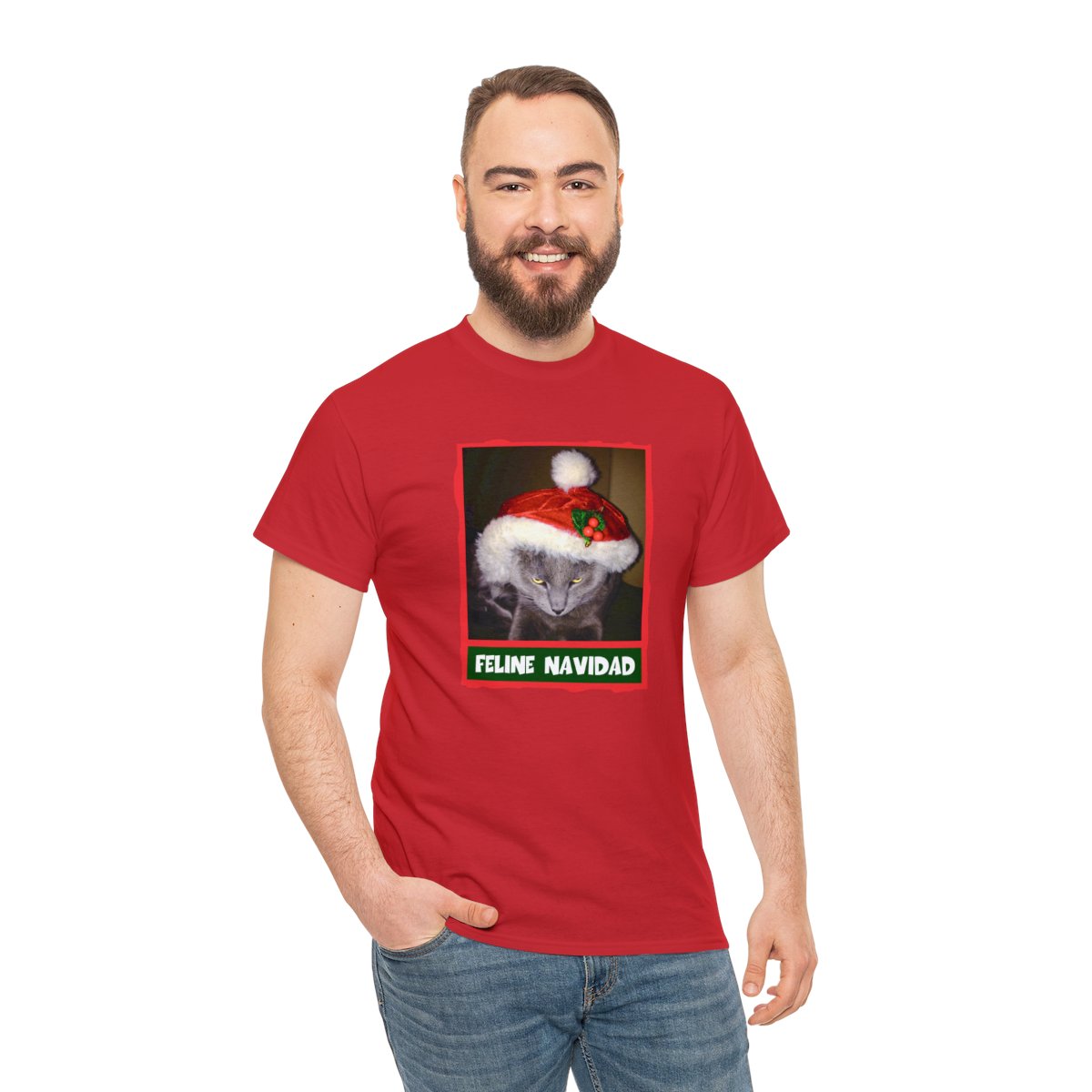 Feline Navidad Grinch Unisex Tee - Image 5