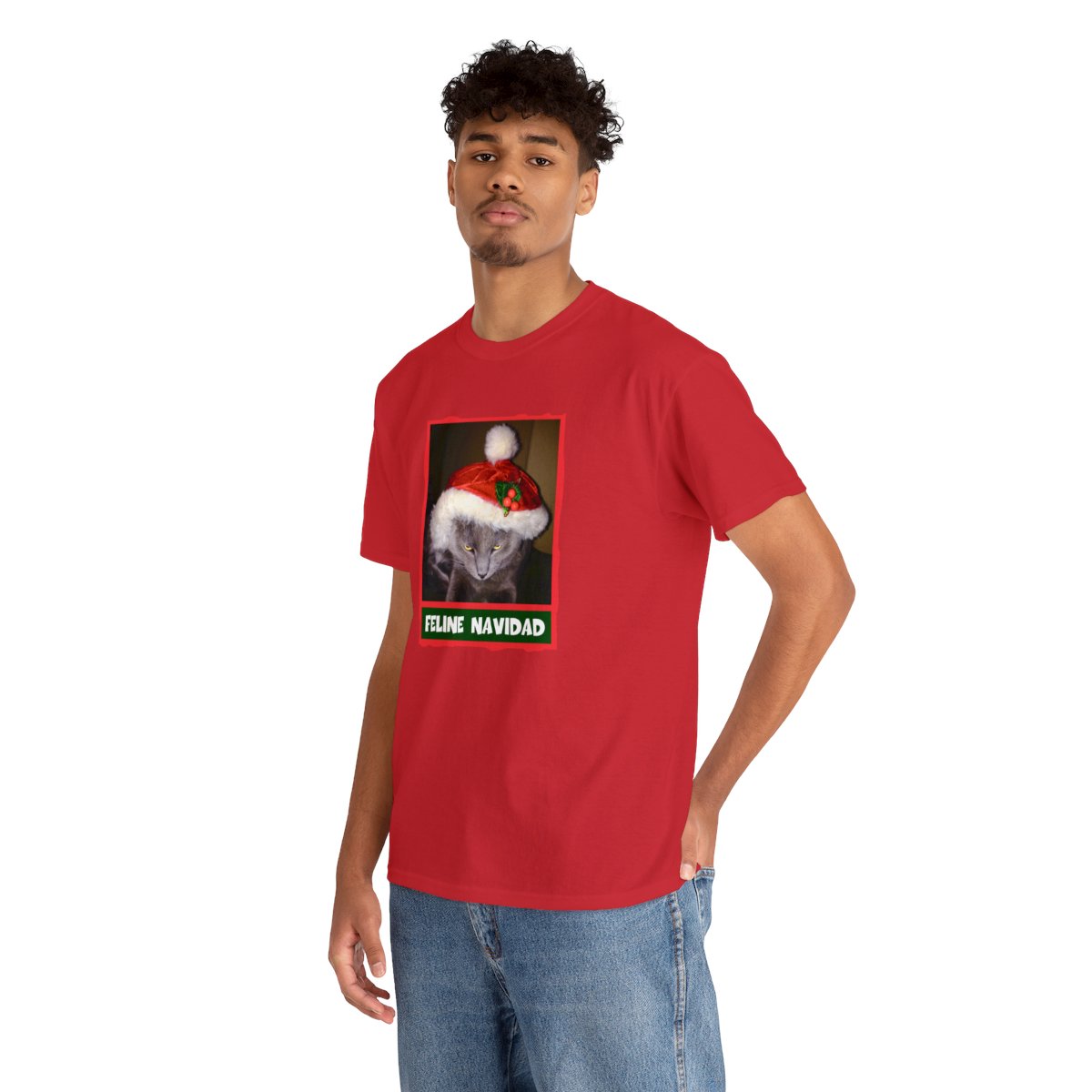Feline Navidad Grinch Unisex Tee - Image 6