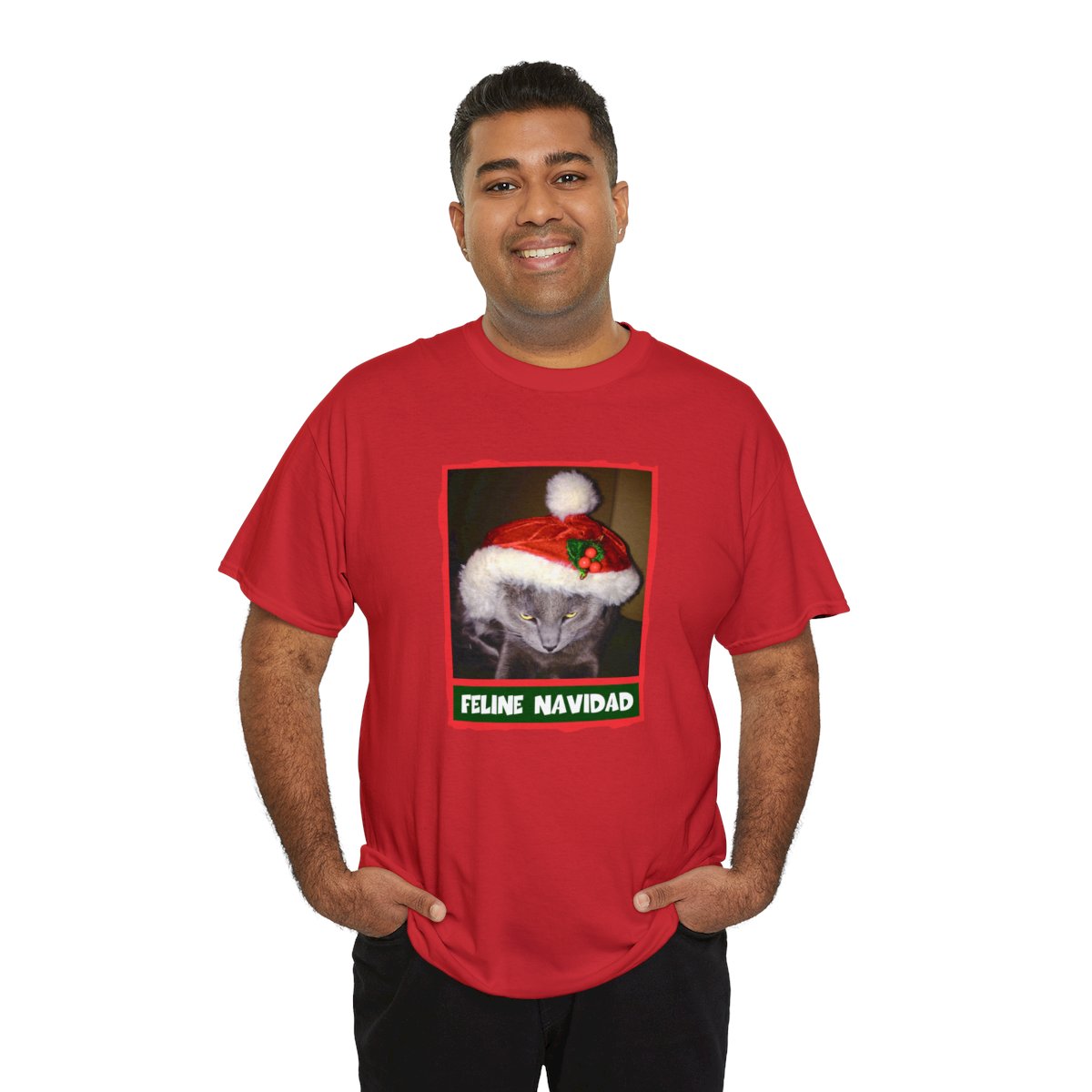Feline Navidad Grinch Unisex Tee - Image 8