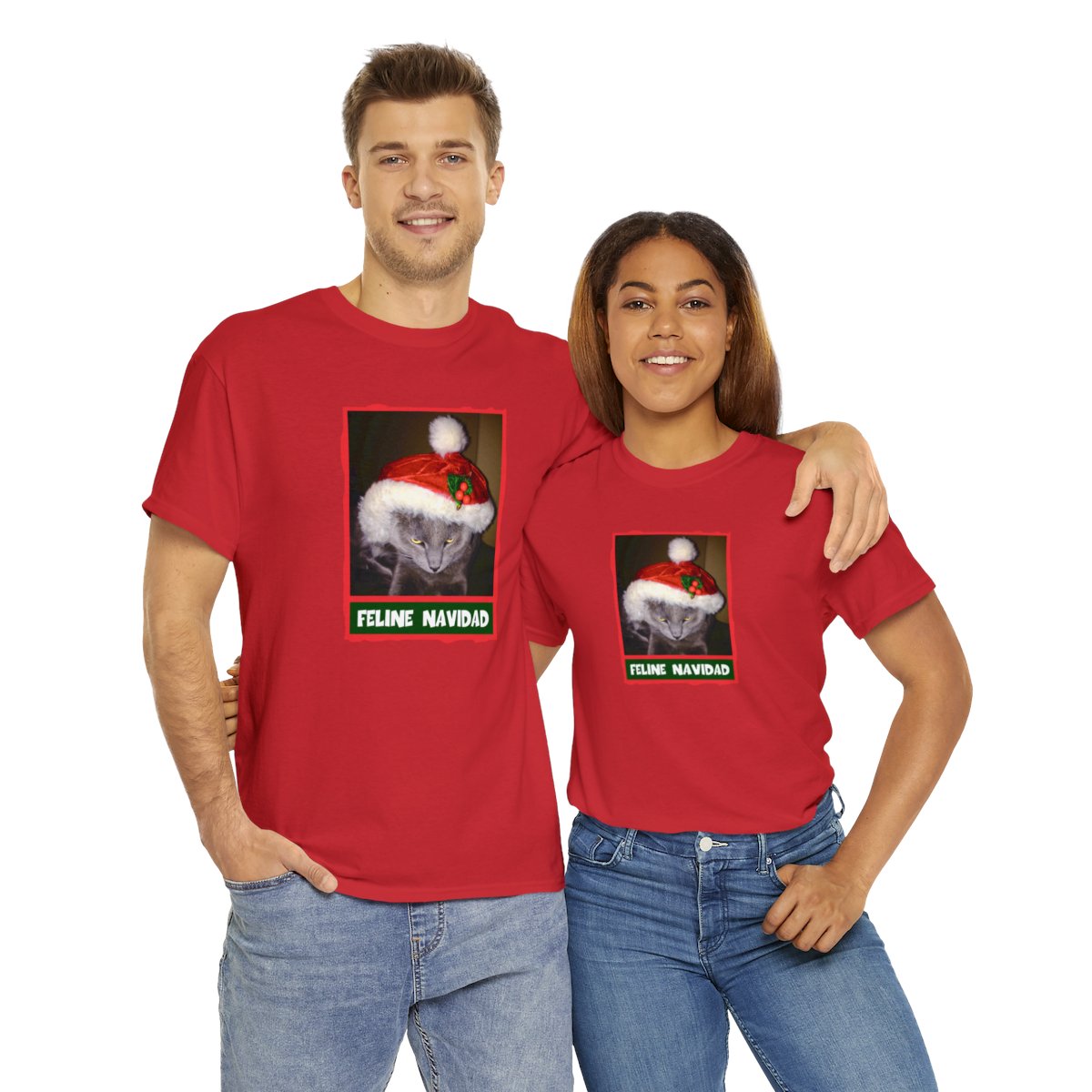 Feline Navidad Grinch Unisex Tee - Image 10