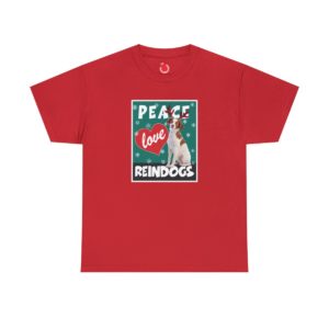 Peace Love Reindogs Brittany Unisex Tee