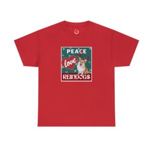Peace Love Reindogs Corgi Unisex Tee