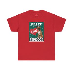 Peace Love Reindogs Boxer Unisex Tee