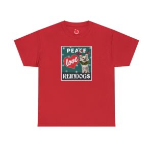 Peace Love Reindogs Chihuahua Unisex Tee