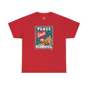 Peace Love Reindogs Wheaten Terrier Unisex Tee