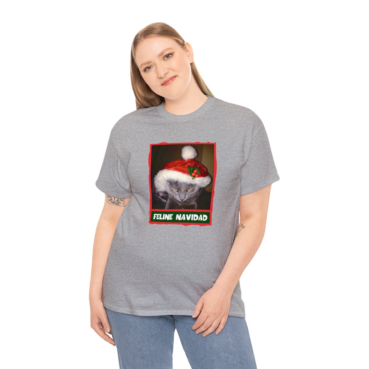 Feline Navidad Grinch Unisex Tee - Image 28
