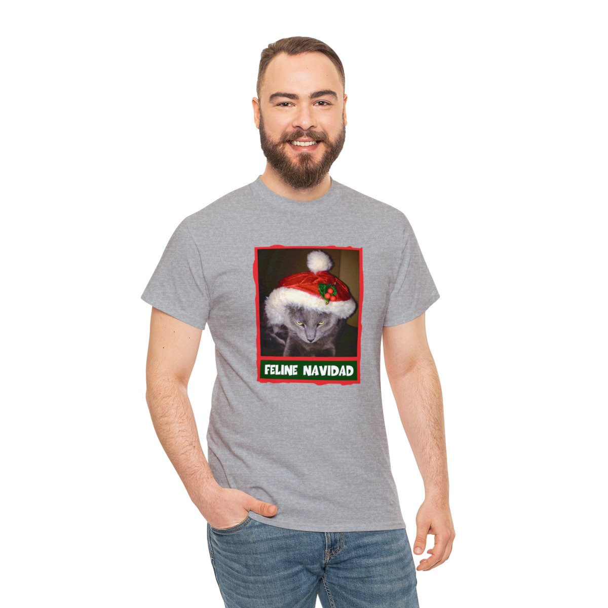 Feline Navidad Grinch Unisex Tee - Image 29