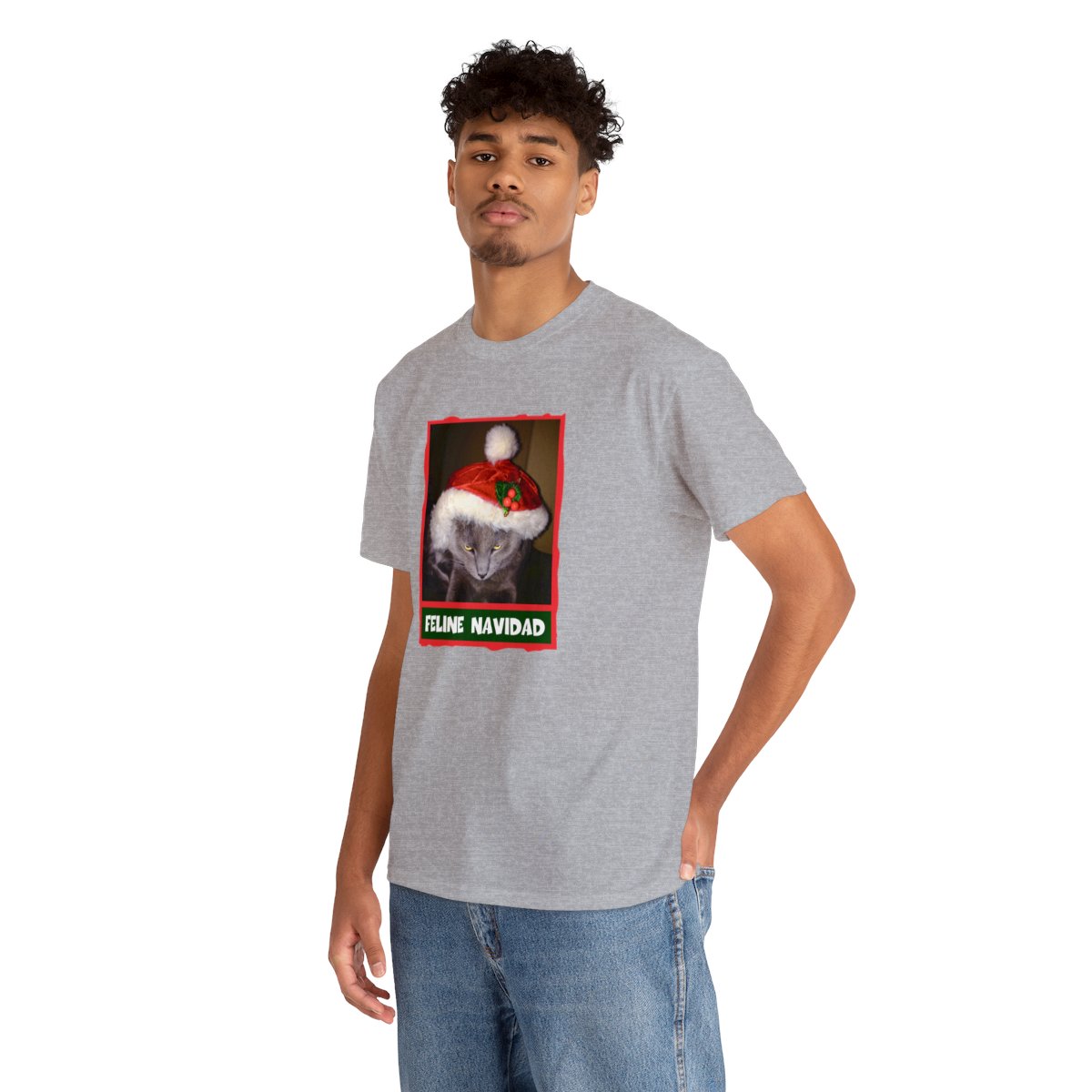 Feline Navidad Grinch Unisex Tee - Image 30