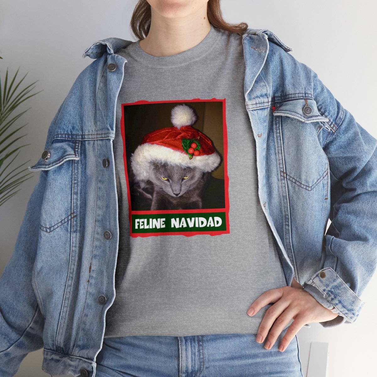 Feline Navidad Grinch Unisex Tee - Image 33