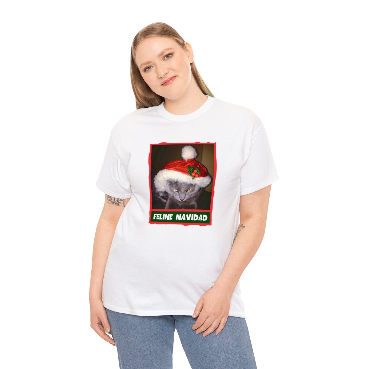 Feline Navidad Grinch Unisex Tee - Image 16