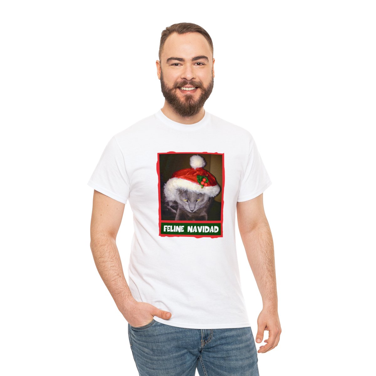 Feline Navidad Grinch Unisex Tee - Image 17