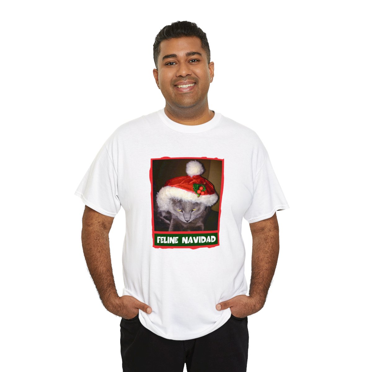 Feline Navidad Grinch Unisex Tee - Image 20