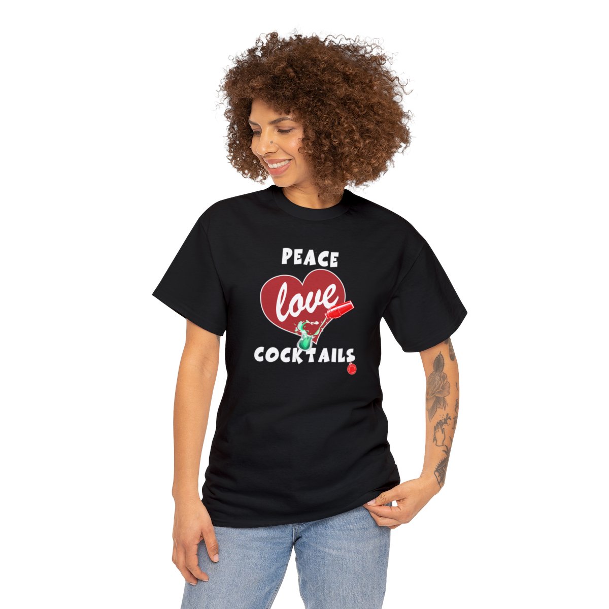 Peace Love Cocktails Tee - Image 3