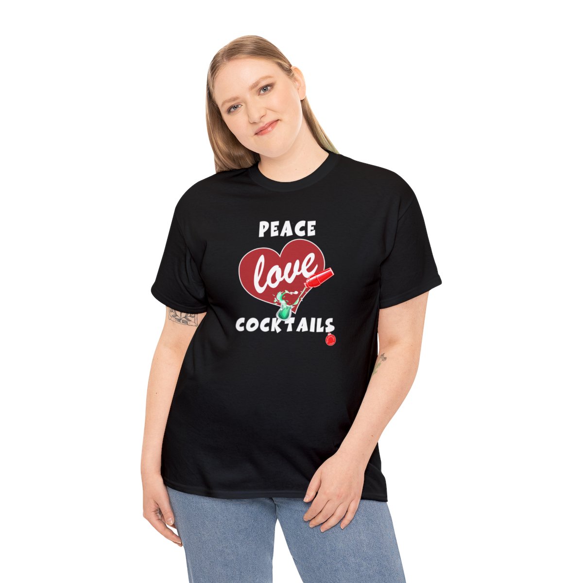 Peace Love Cocktails Tee - Image 4