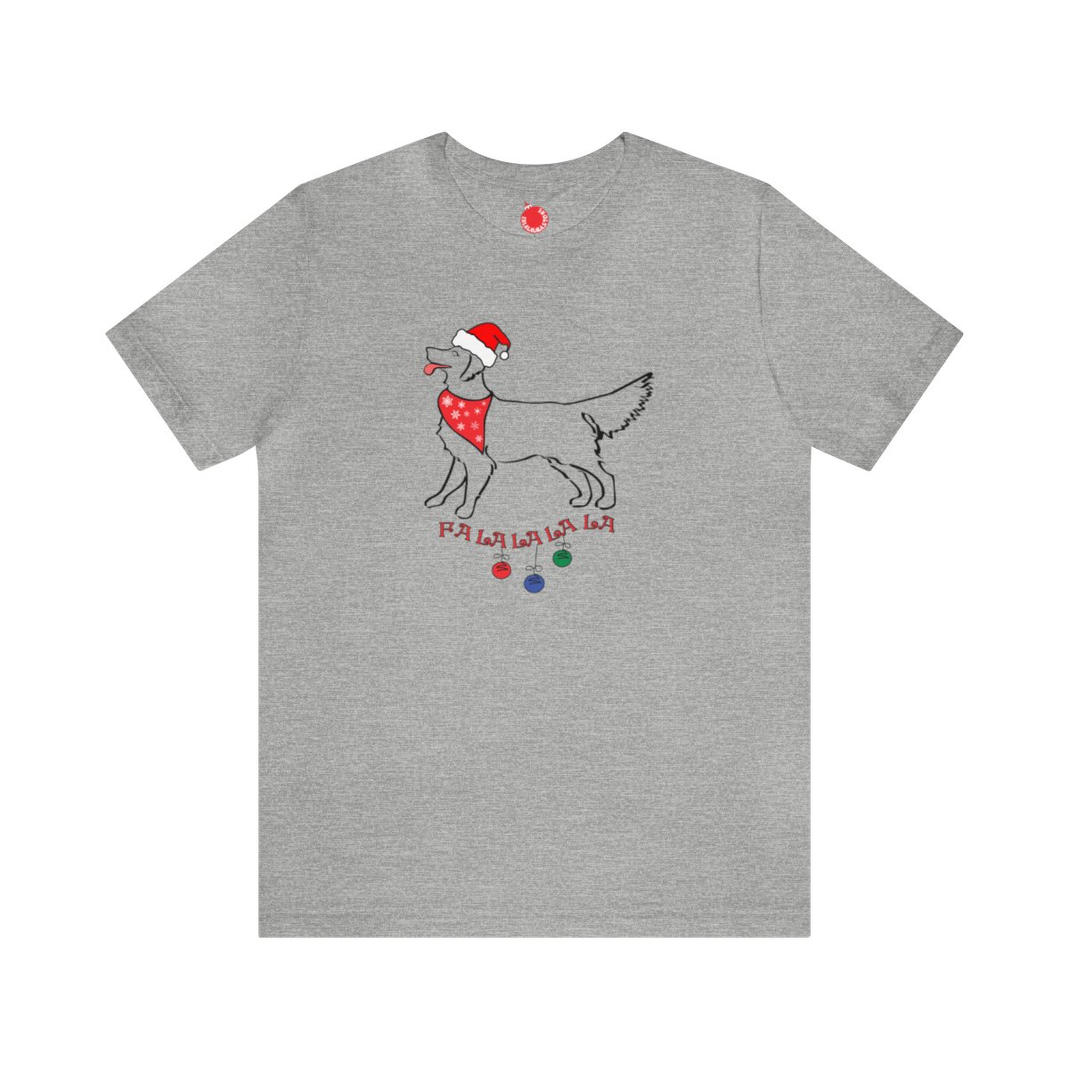 FaLaLaLaLa Golden Retriever Christmas Unisex Tee - Image 13
