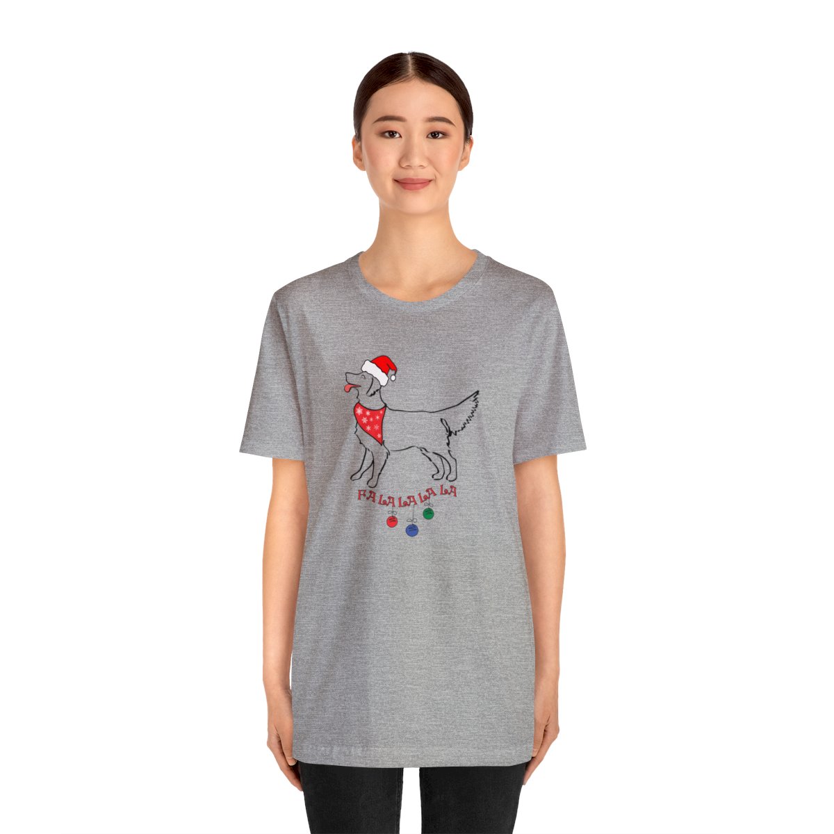 FaLaLaLaLa Golden Retriever Christmas Unisex Tee - Image 15