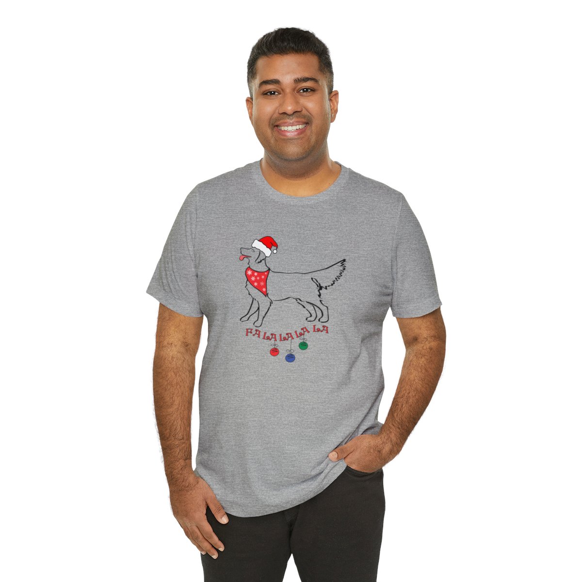 FaLaLaLaLa Golden Retriever Christmas Unisex Tee - Image 20