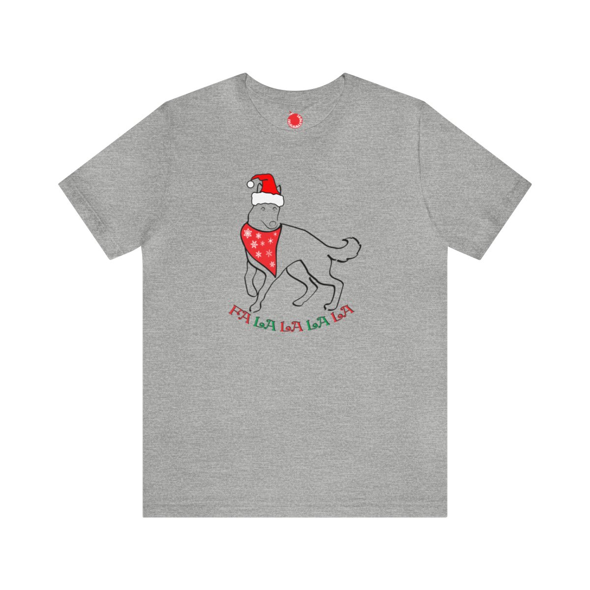 FaLaLaLaLa German Shepherd Christmas Unisex Tee - Image 13