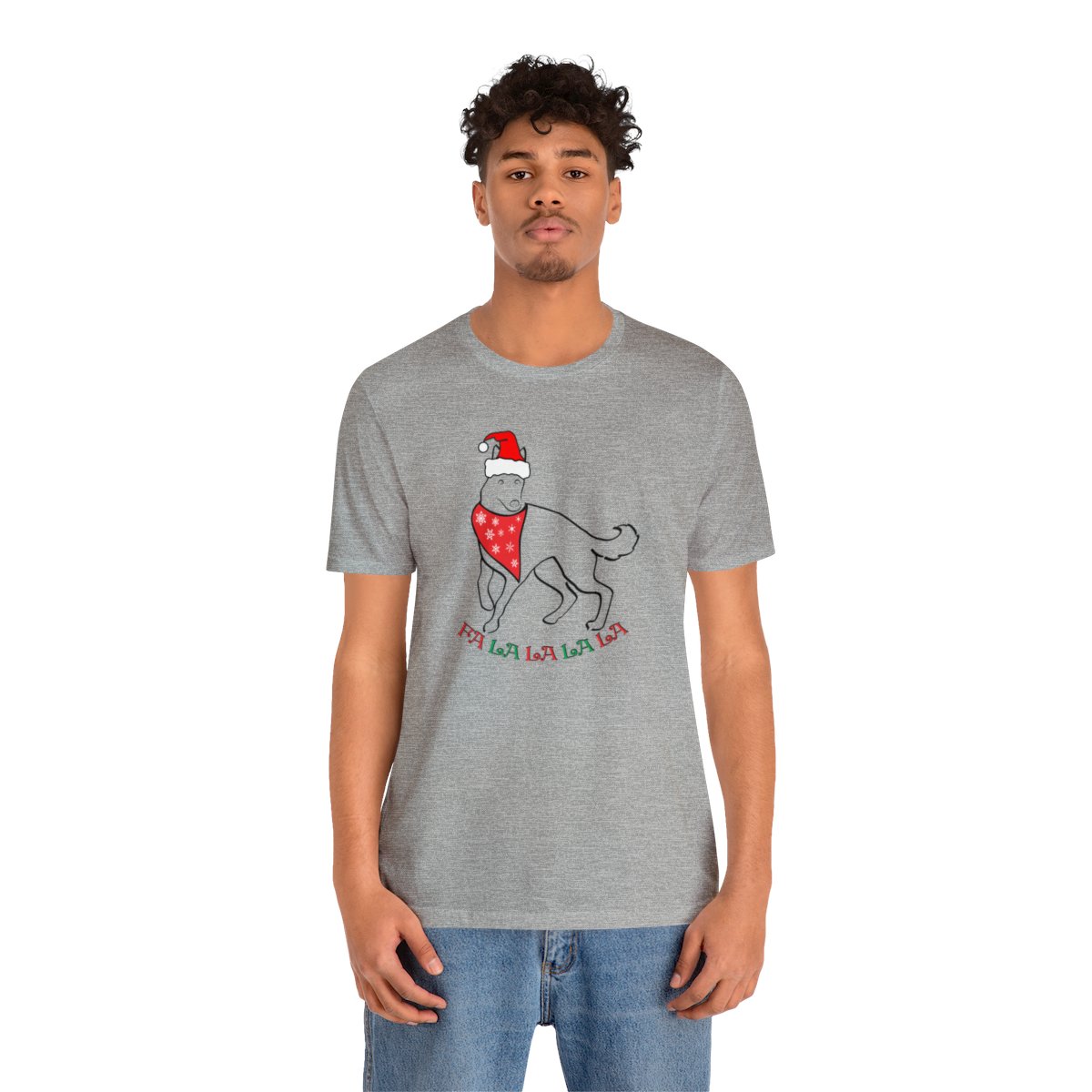FaLaLaLaLa German Shepherd Christmas Unisex Tee - Image 16