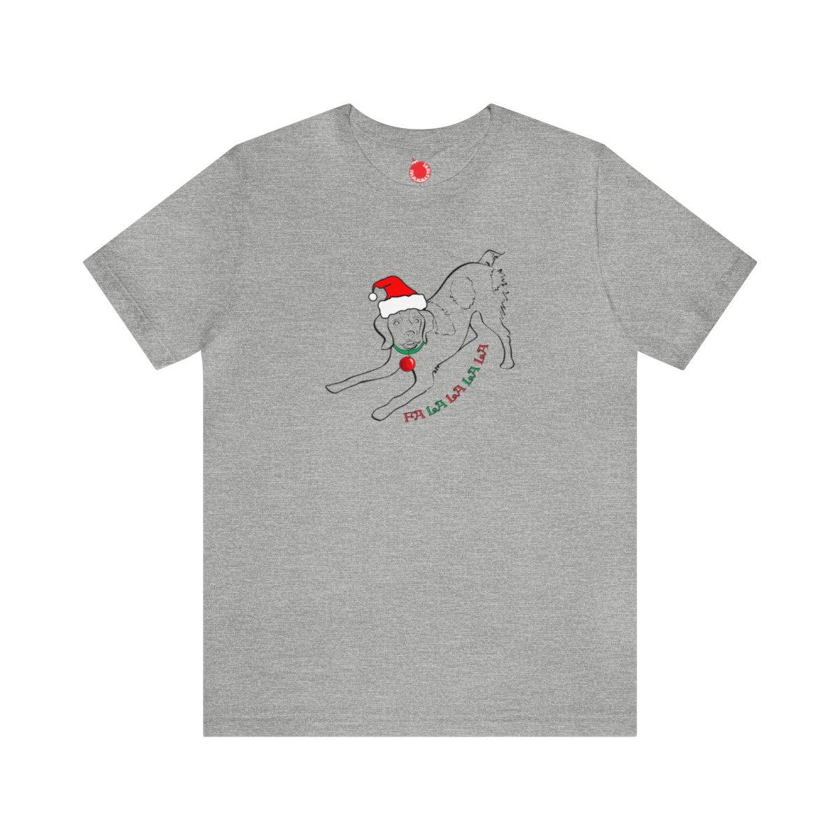FaLaLaLaLa Brittany Christmas Unisex Tee - Image 13