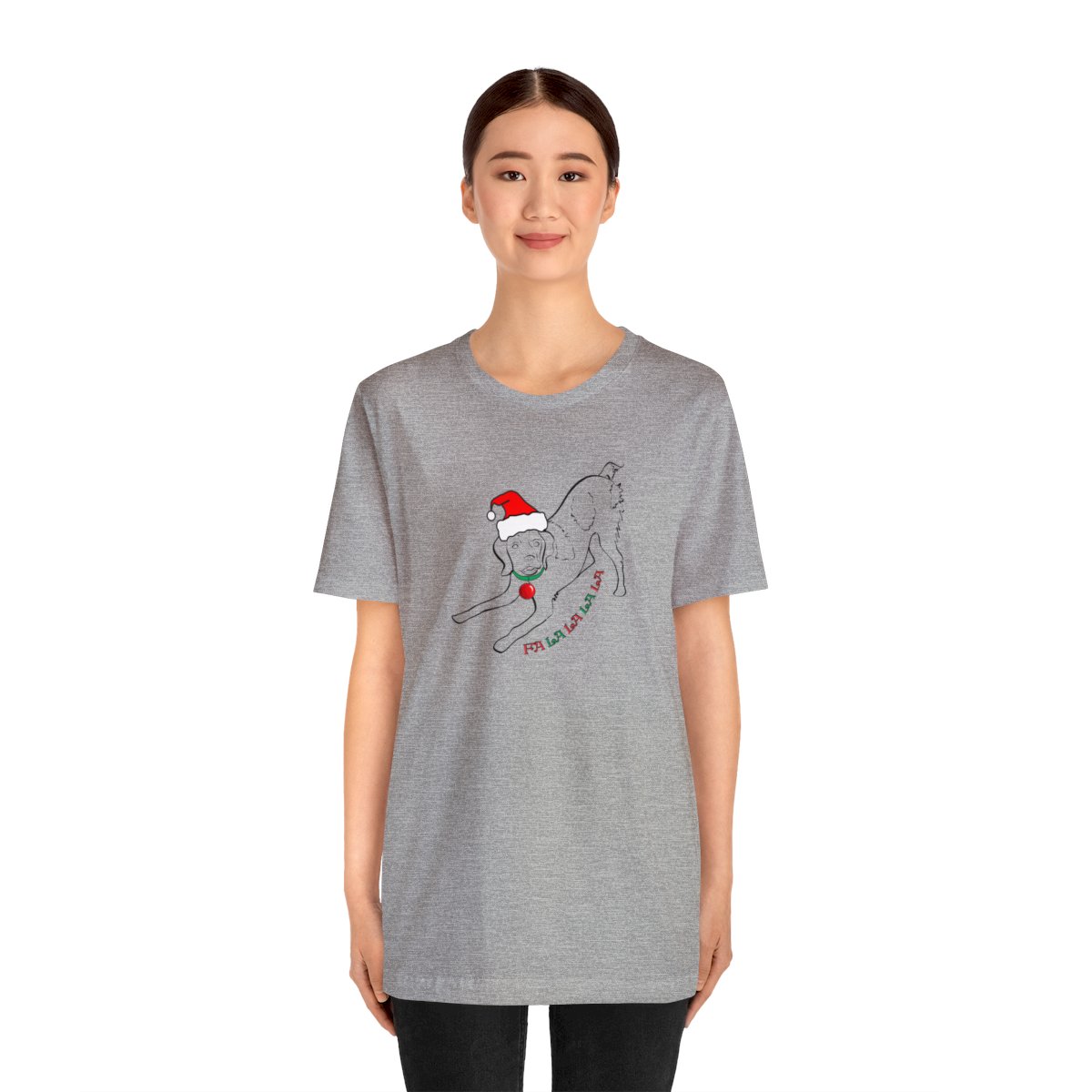 FaLaLaLaLa Brittany Christmas Unisex Tee - Image 15