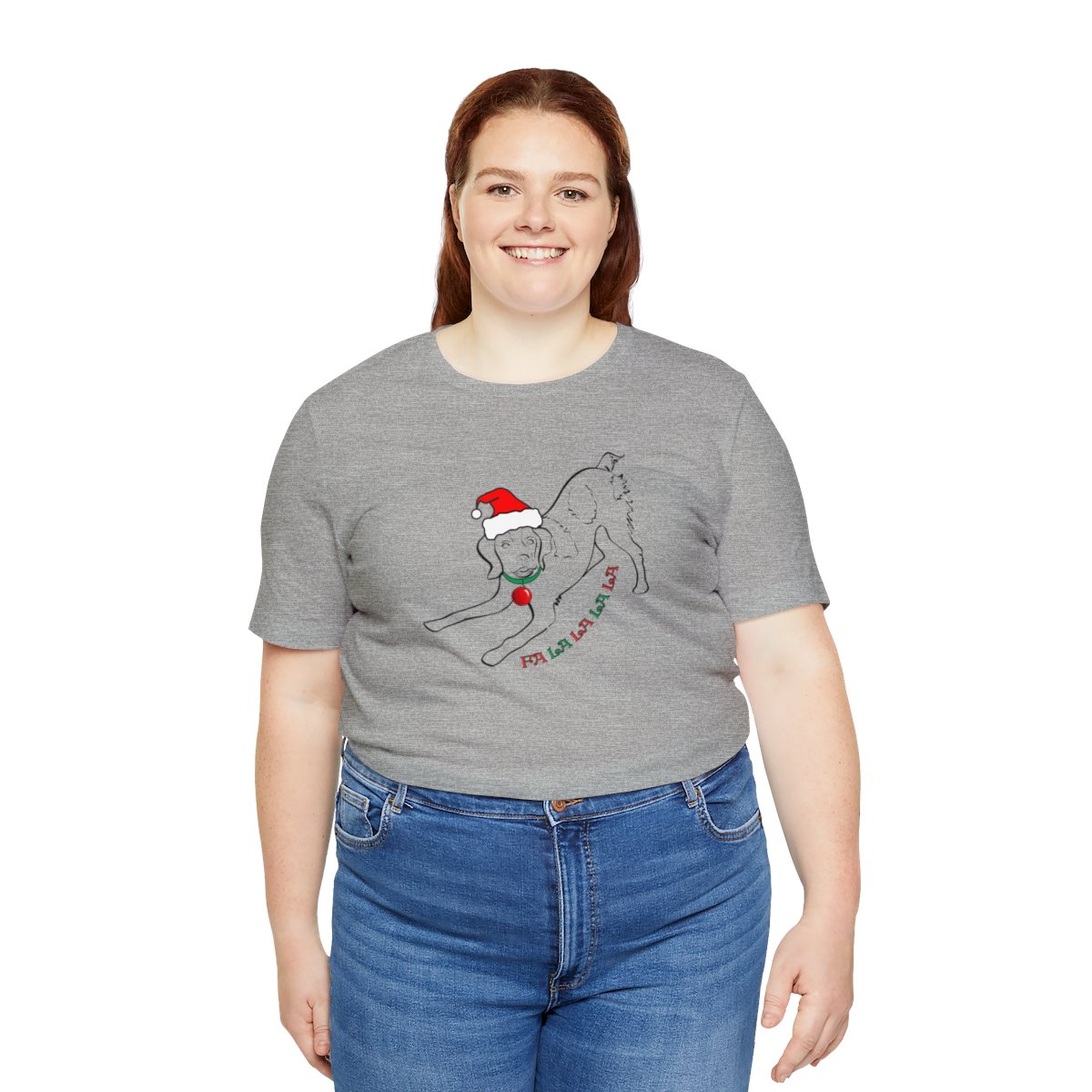 FaLaLaLaLa Brittany Christmas Unisex Tee - Image 19