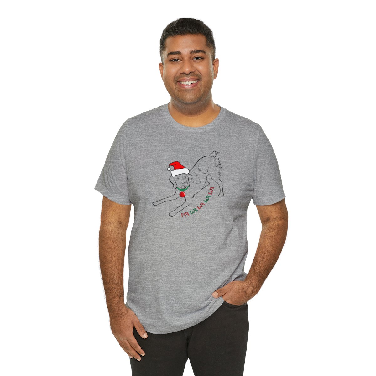 FaLaLaLaLa Brittany Christmas Unisex Tee - Image 20