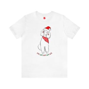 FaLaLaLaLa Poodle Christmas Unisex Tee