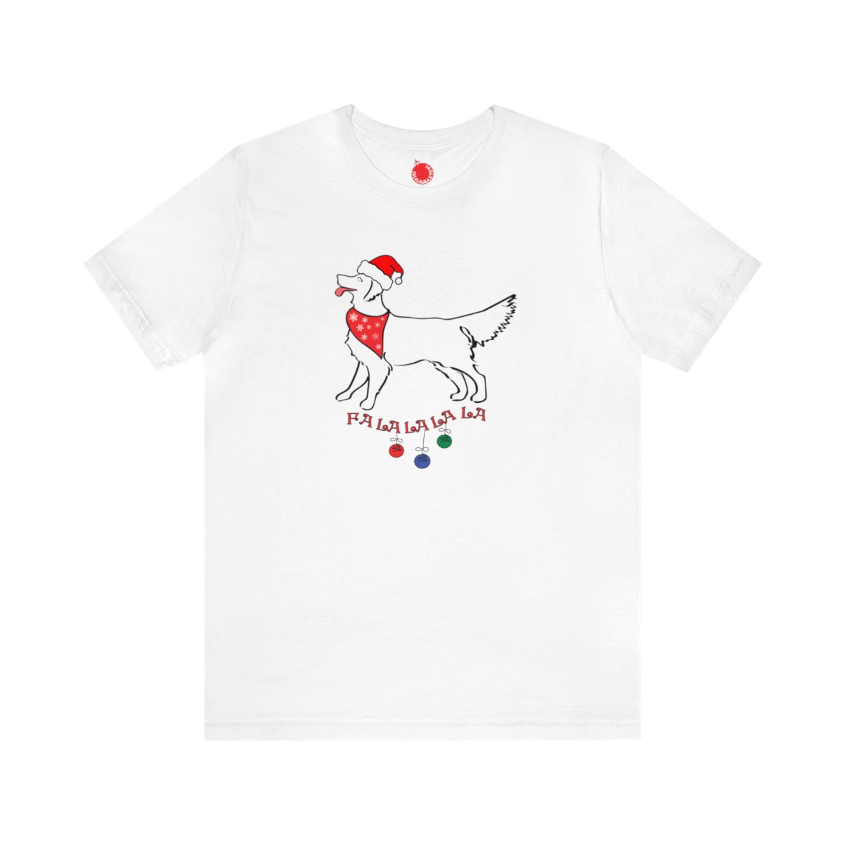 FaLaLaLaLa Golden Retriever Christmas Unisex Tee