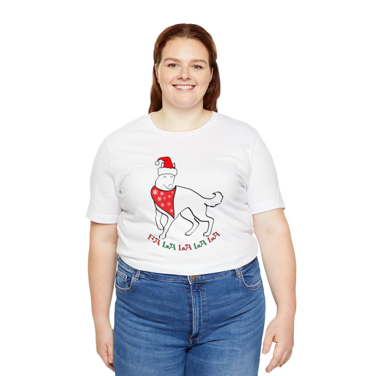 FaLaLaLaLa German Shepherd Christmas Unisex Tee - Image 7