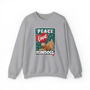 Peace Love Reindogs Wheaten Terrier Unisex Sweatshirt