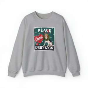 Peace Love Reindogs Beagle Unisex Sweatshirt