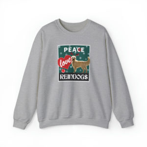 Peace Love Reindogs Golden Retriever Unisex Sweatshirt