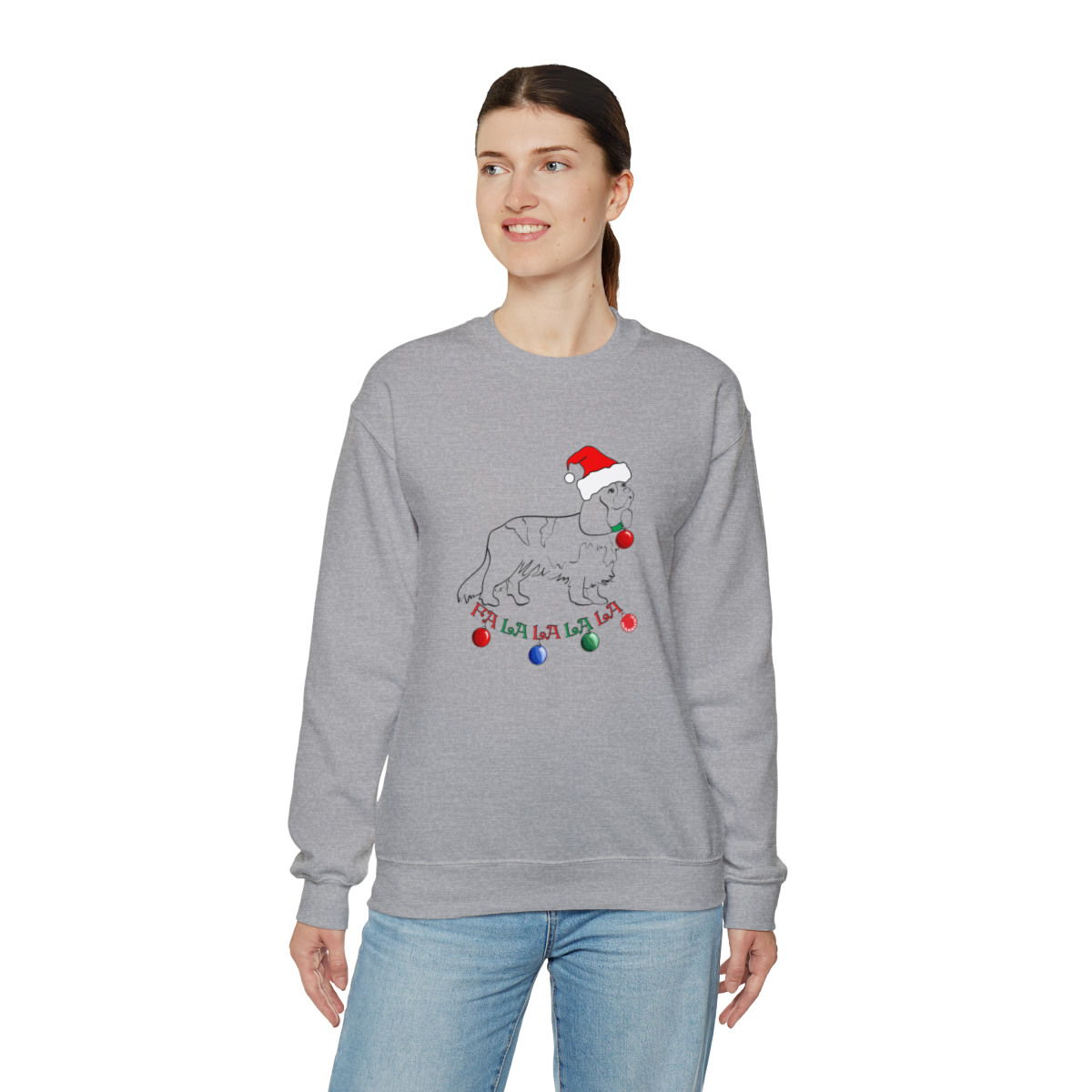 Christmas Cavalier King Charles Spaniel Unisex Sweatshirt - Image 13