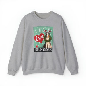 Peace Love Reindogs Australian Shepherd Unisex Sweatshirt
