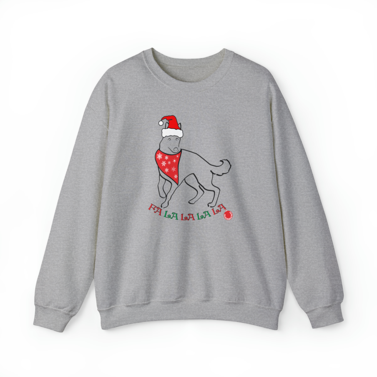 FaLaLaLaLa German Shepherd Christmas Unisex Sweatshirt - Image 8