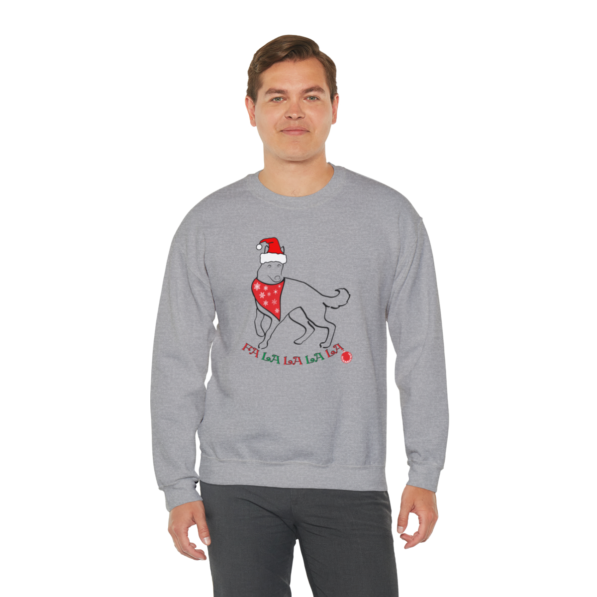 FaLaLaLaLa German Shepherd Christmas Unisex Sweatshirt - Image 12