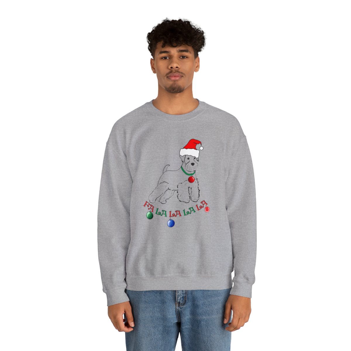 FaLaLaLaLa Schnauzer Unisex Sweatshirt - Image 11