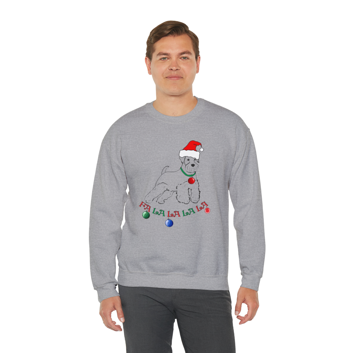 FaLaLaLaLa Schnauzer Unisex Sweatshirt - Image 12