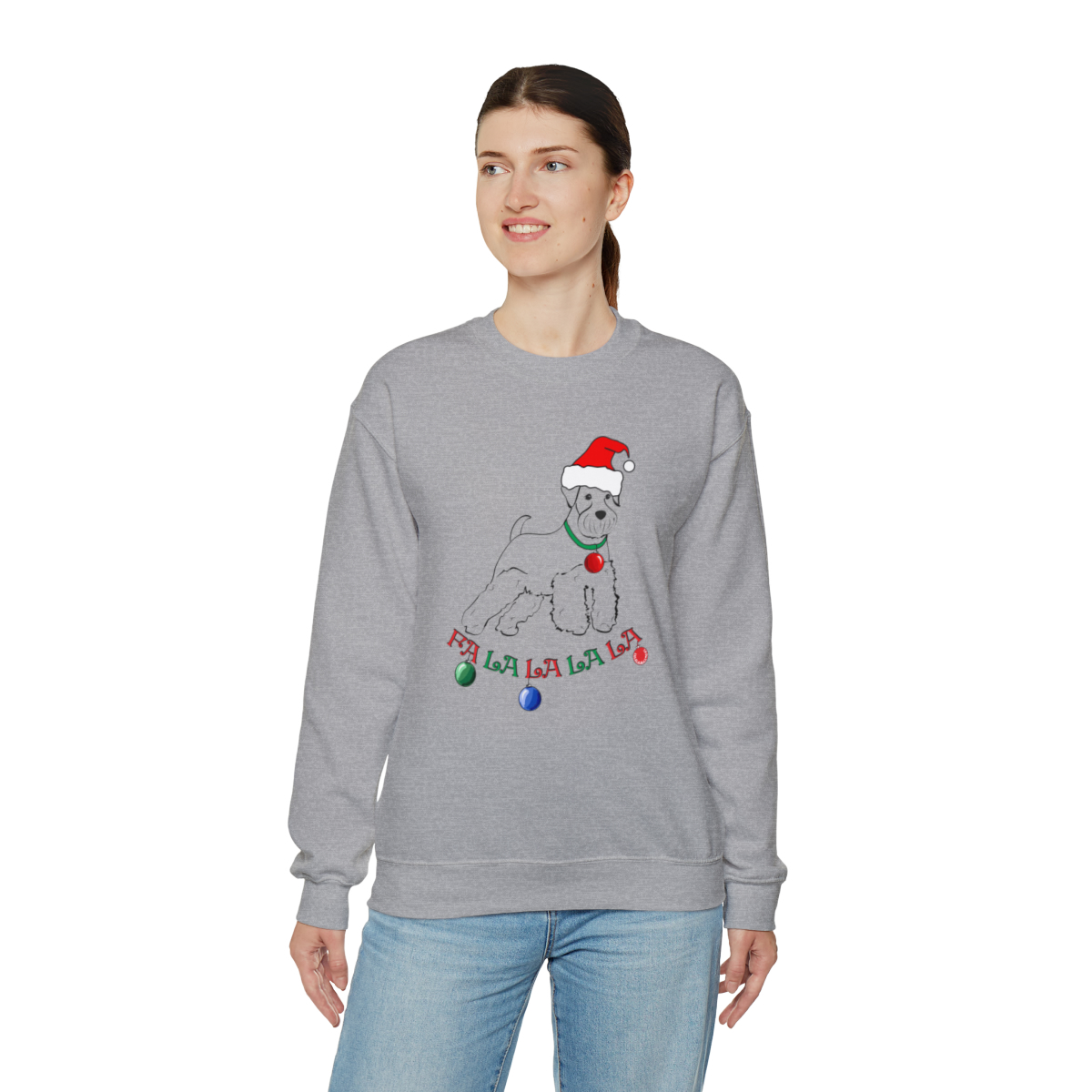 FaLaLaLaLa Schnauzer Unisex Sweatshirt - Image 13