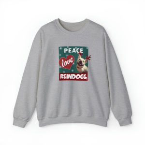 Peace Love Reindogs French Bulldog Christmas Unisex Sweatshirt