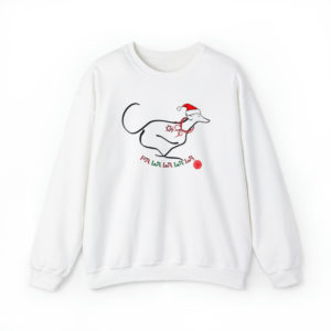FaLaLaLaLa Running Greyhound Christmas Sweatshirt