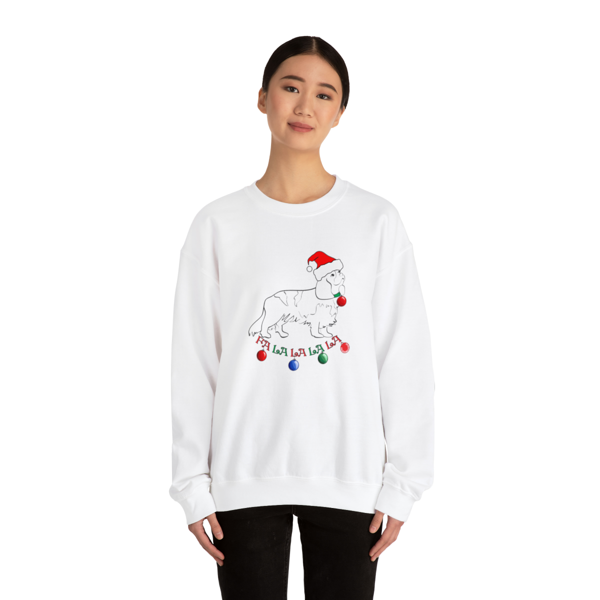 Christmas Cavalier King Charles Spaniel Unisex Sweatshirt - Image 3