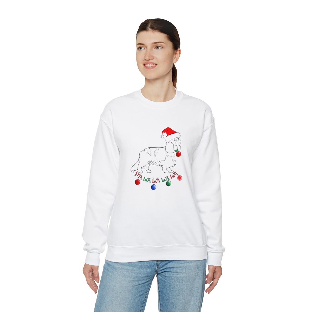 Christmas Cavalier King Charles Spaniel Unisex Sweatshirt - Image 6