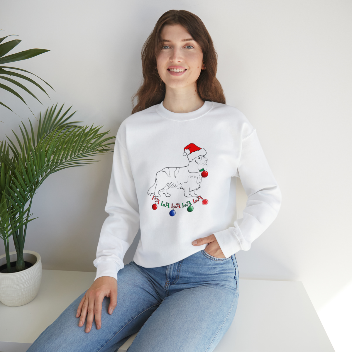 Christmas Cavalier King Charles Spaniel Unisex Sweatshirt - Image 7