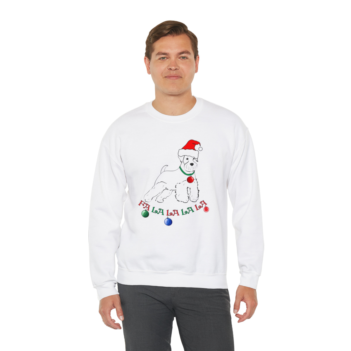 FaLaLaLaLa Schnauzer Unisex Sweatshirt - Image 5