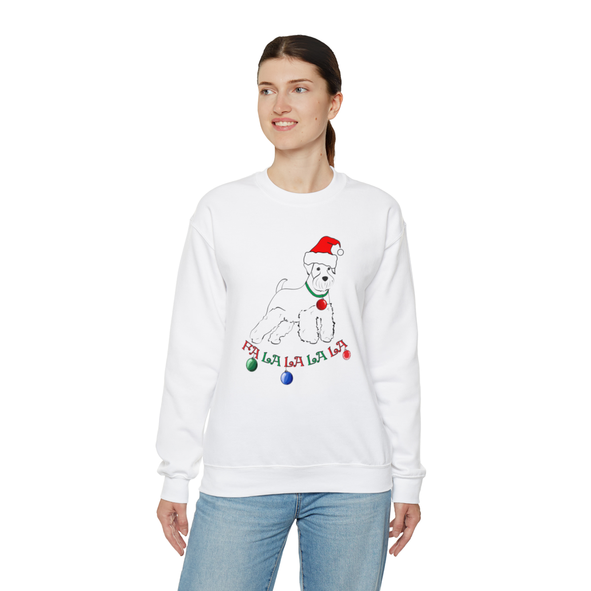 FaLaLaLaLa Schnauzer Unisex Sweatshirt - Image 6
