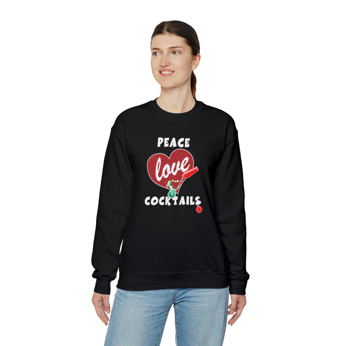Peace Love Cocktails Sweatshirt - Image 6